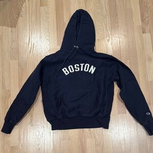 Boston Hoodie in Navy Blue